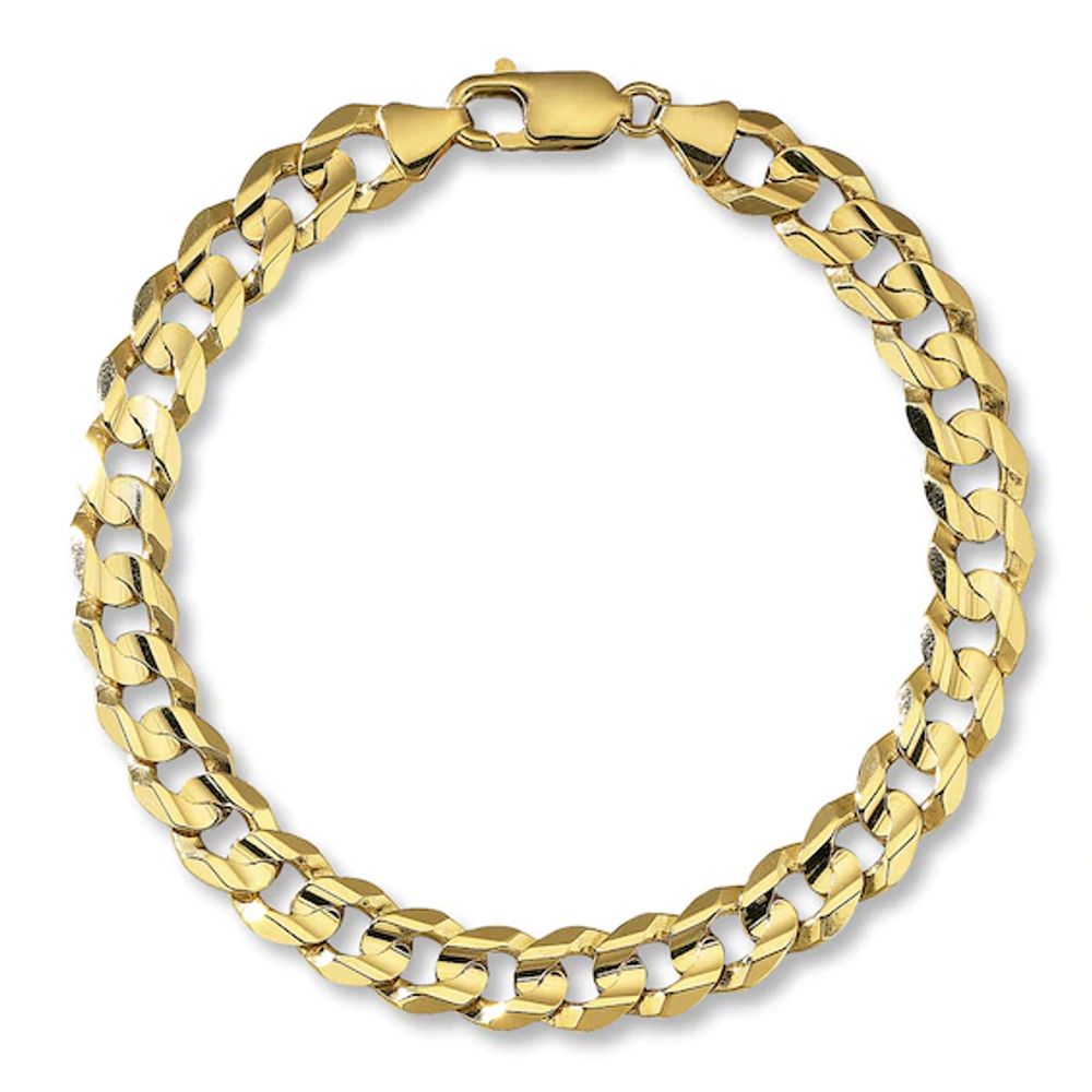 Kay Curb Link Bracelet 10K Yellow Gold 9" Length