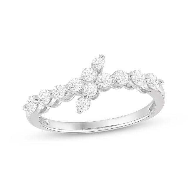 Lab-Created Diamonds by KAY Bypass Ring 1/2 ct tw 14K White Gold