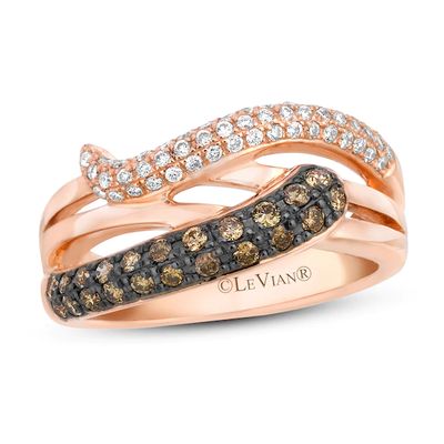 Le Vian Chocolatier Diamond Ring 5/8 ct tw 14K Strawberry Gold - Size 7