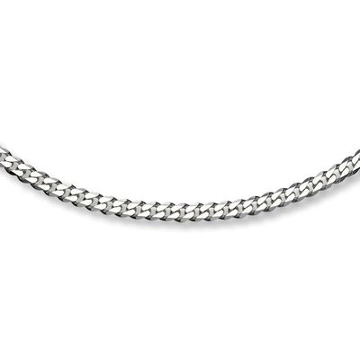 Kay Curb Link Necklace Sterling Silver 24" Length