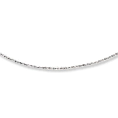 Kay Solid Rope Chain Necklace Sterling Silver 18"