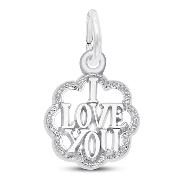 "I Love You" Charm Sterling Silver