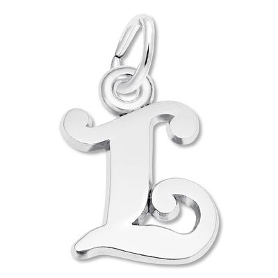 Letter Charm Sterling Silver