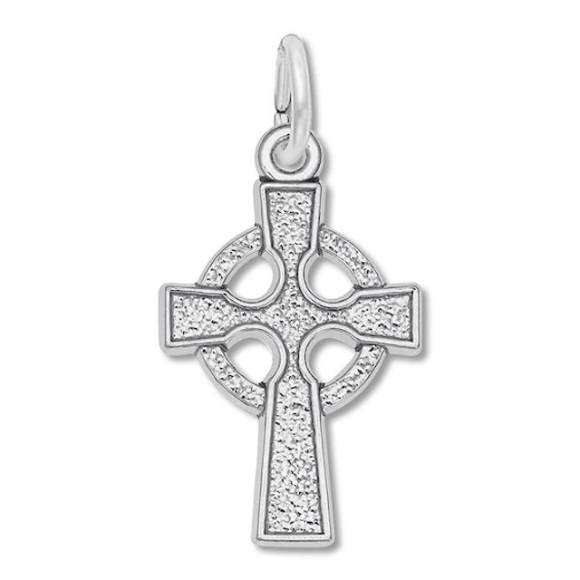 Celtic Cross Charm Sterling Silver