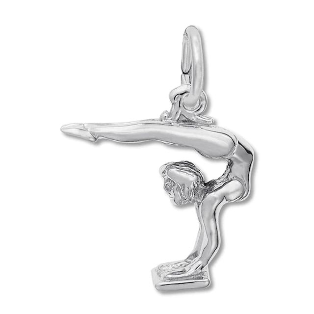 Gymnast Charm Sterling Silver