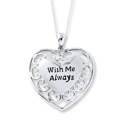 Kay Heart Necklace With Me Always Sterling Silver