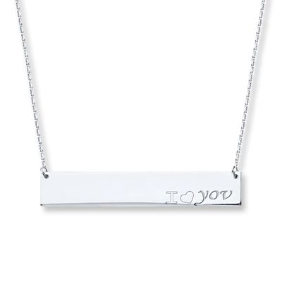 Kay "I Love You" Necklace Sterling Silver
