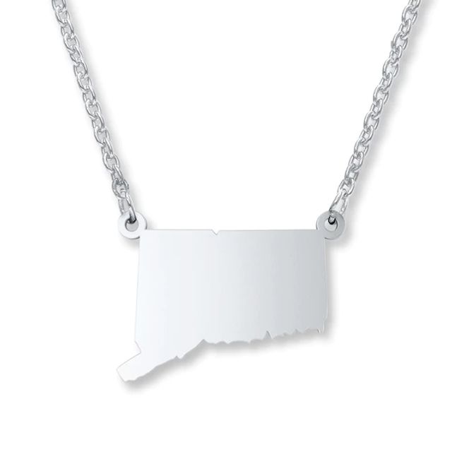 Kay Connecticut State Necklace Sterling Silver