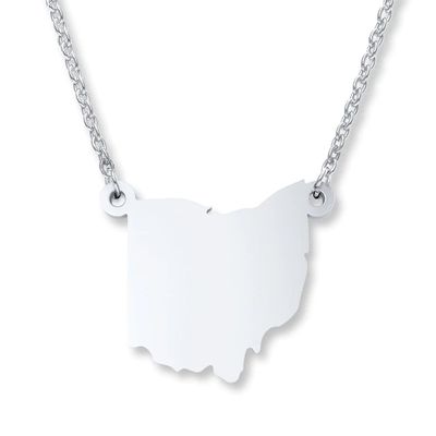 Kay Ohio State Necklace Sterling Silver