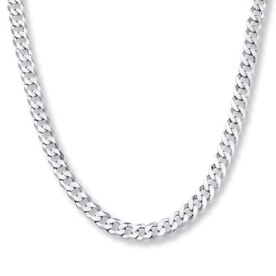 Kay Curb Chain Necklace Sterling Silver 22" Length