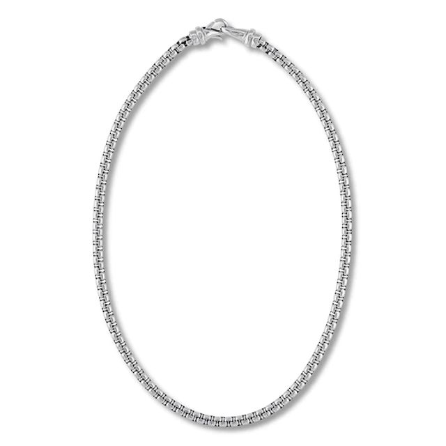 Solid Chain Necklace Stainless Steel 22