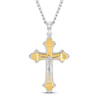 Crucifix Necklace Stainless Steel 24"