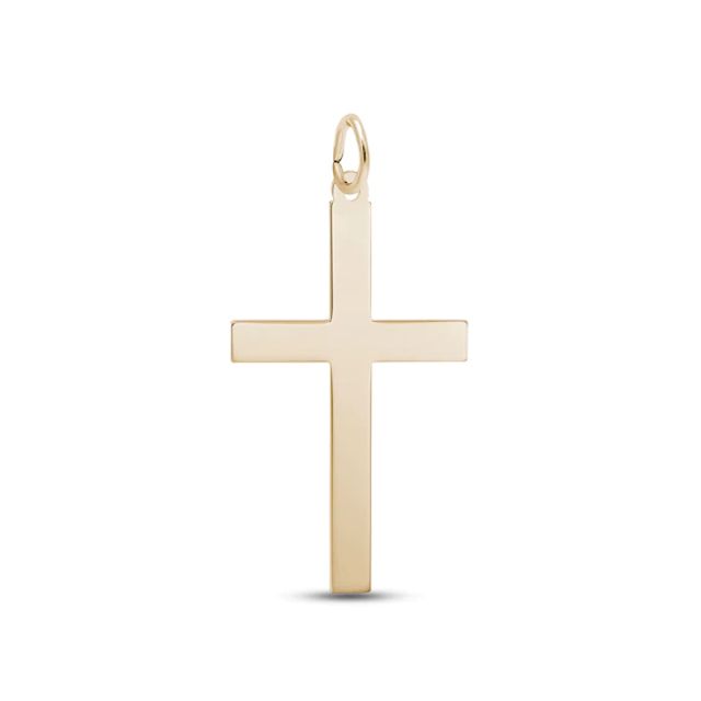 Cross Charm 14K Yellow Gold