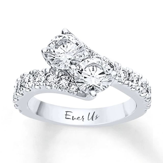 Ever Us Two-Stone Ring 3 ct tw Diamonds 14K White Gold