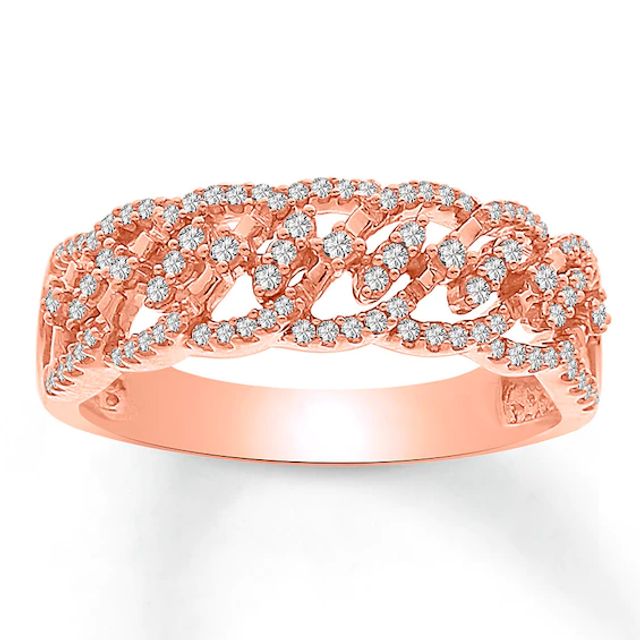 Now + Forever Diamond Anniversary Band 3/8 ct tw Round-cut 10K Rose Gold
