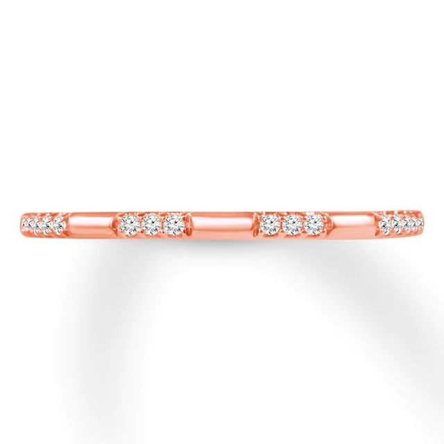 Diamond Anniversary Band 1/20 ct tw Round-cut 10K Rose Gold