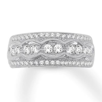 Diamond Anniversary Band 1/2 ct tw Round-cut 14K White Gold