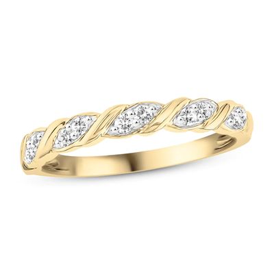 Kay Diamond Anniversary Ring 1/6 ct tw 10K Yellow Gold