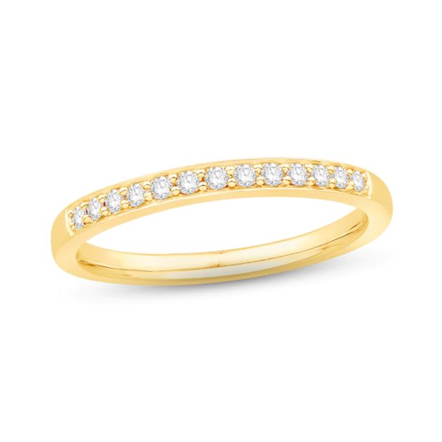 Diamond Anniversary Band 1/8 ct tw Round-cut 10K Yellow Gold