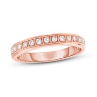 Diamond Anniversary Band 1/6 ct tw Round-Cut 10K Rose Gold