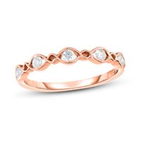 Diamond Anniversary Band 1/5 ct tw Round-Cut 10K Rose Gold