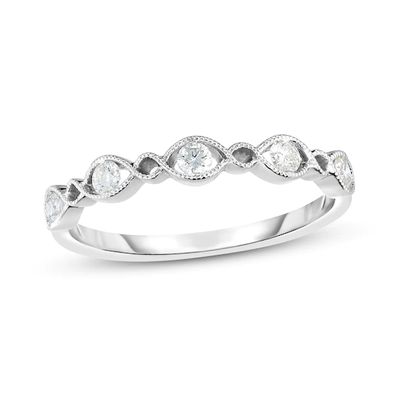 Diamond Anniversary Band 1/5 ct tw Round-Cut 10K White Gold