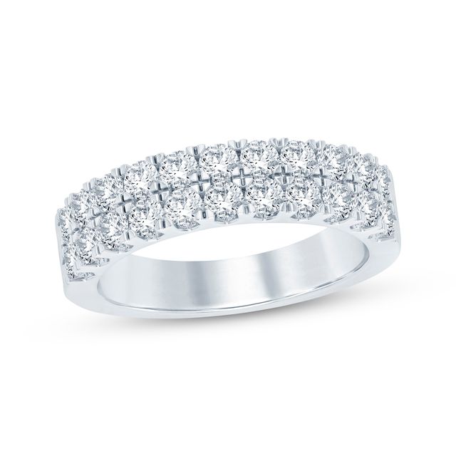 Round-Cut Diamond Anniversary Band 1 ct tw 14K White Gold