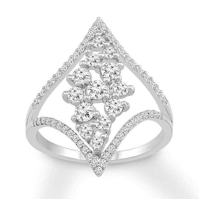 Kay Radiant Reflections Ring 3/4 Carat Diamond 10K White Gold