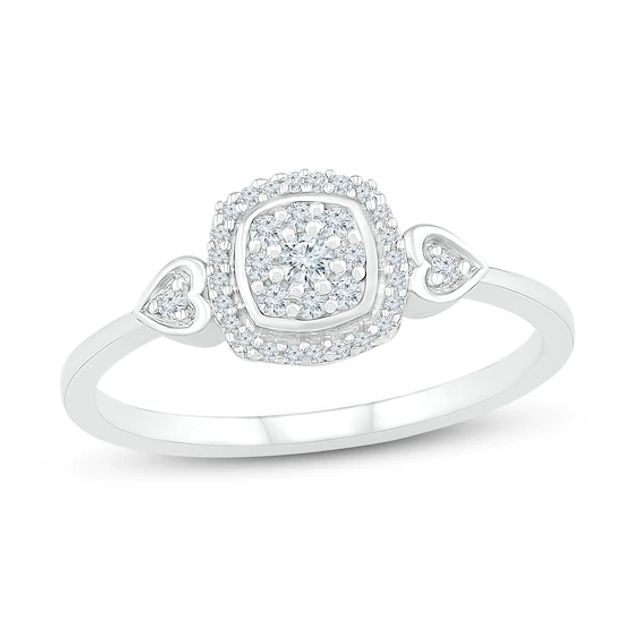 Kay Diamond Ring 1/6 ct tw 10K White Gold