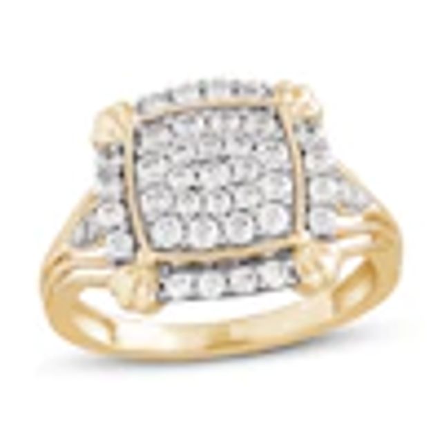 Kay Diamond Fashion Ring 3/4 ct tw Round-cut 10K Yellow Gold