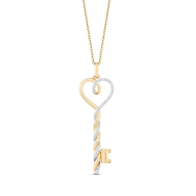 Rose Gold Vintage Key Pendant With Link Chain – GIVA Jewellery
