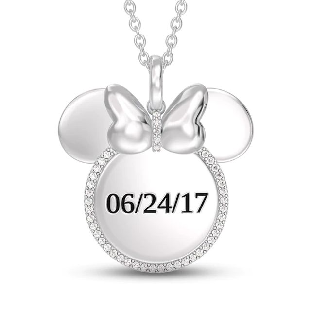 Disney Treasures Winnie the Pooh Diamond Necklace 1/20 ct tw Sterling  Silver & 10K Yellow Gold 17
