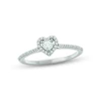 Kay Diamond Heart Promise Ring 1/6 ct tw Round-cut 10K White Gold