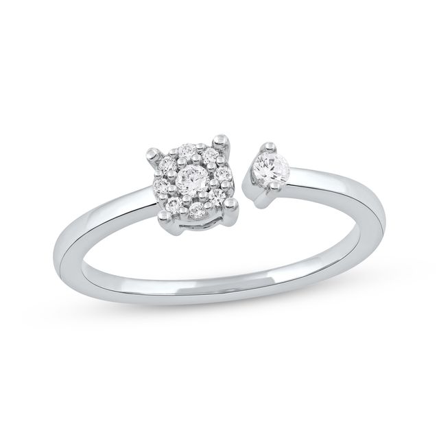 Diamond Promise Ring 1/6 ct tw 10K White Gold