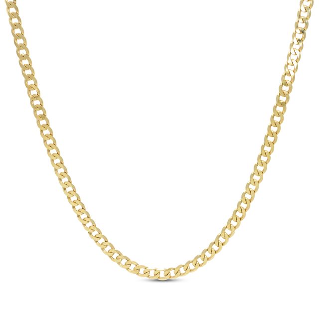 Kay Curb Chain Necklace 3.9mm 10K Yellow Gold 18”