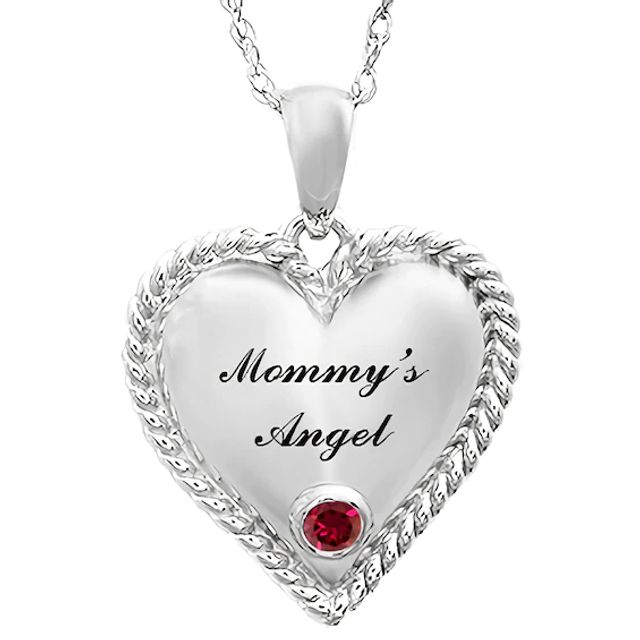 Birthstone Engravable Necklace