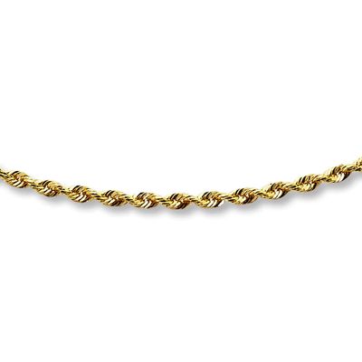 Kay Rope Chain Necklace 14K Yellow Gold 18" Length