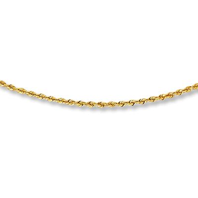 Kay Solid Rope Chain Necklace 14K Yellow Gold 20" Length