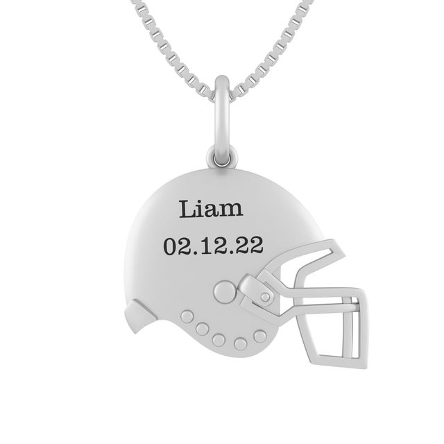 Men's Football Helmet Necklace