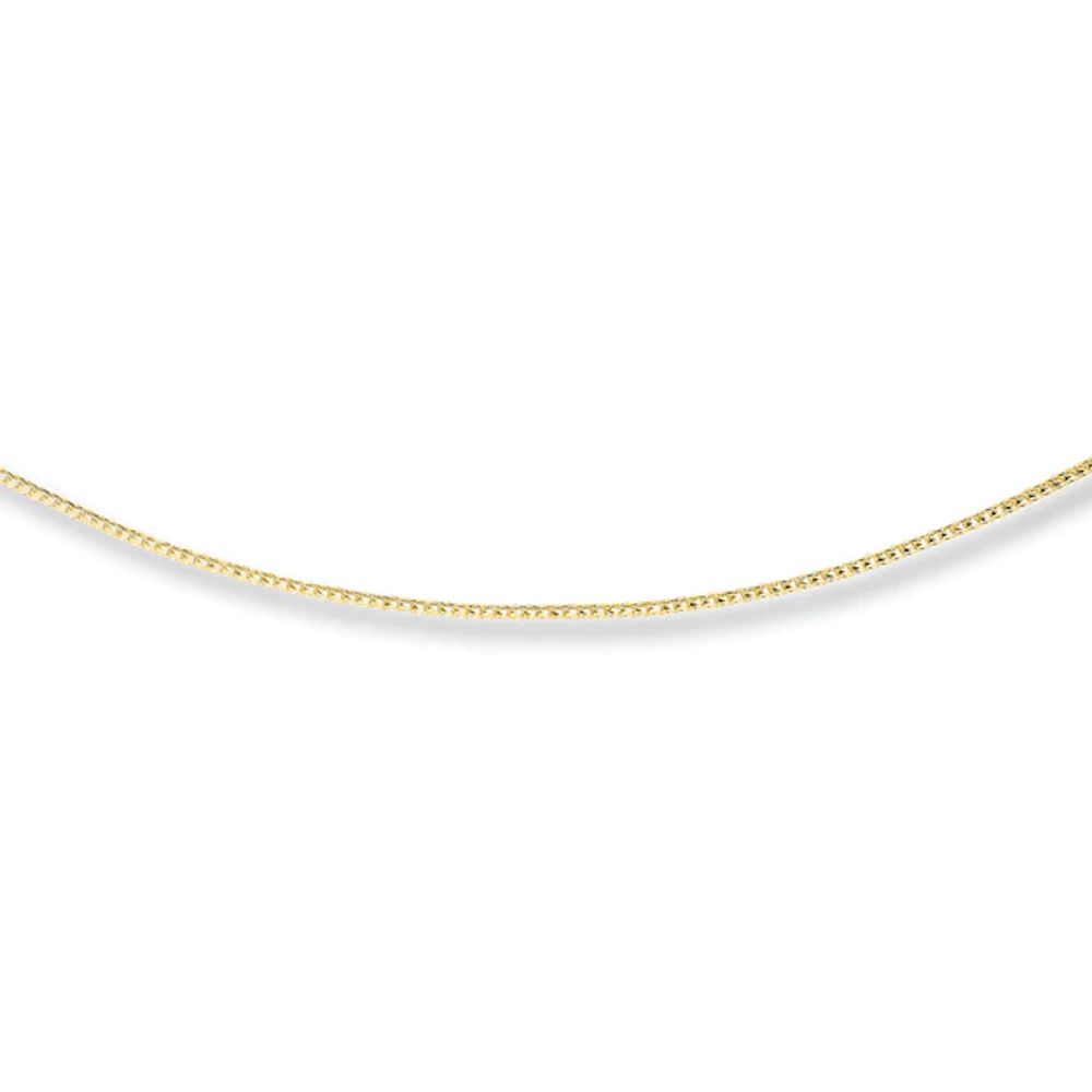 Solid Franco Chain Necklace 10K Yellow Gold 20"