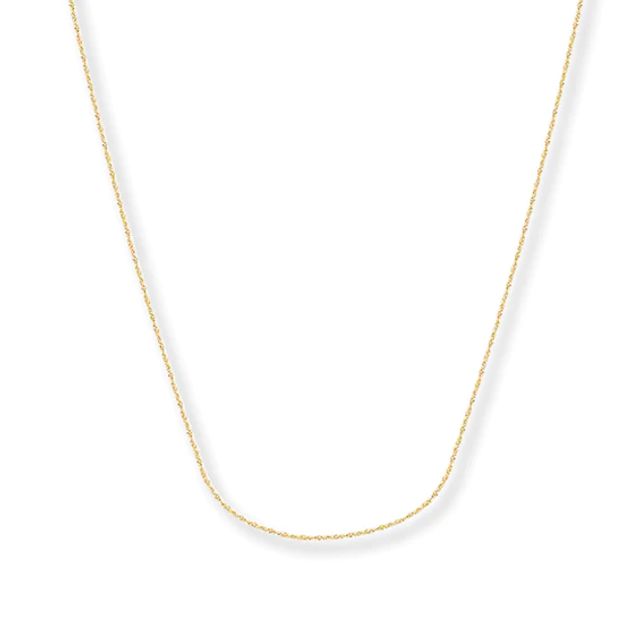 Solid Cable Chain 14K Yellow Gold 20"