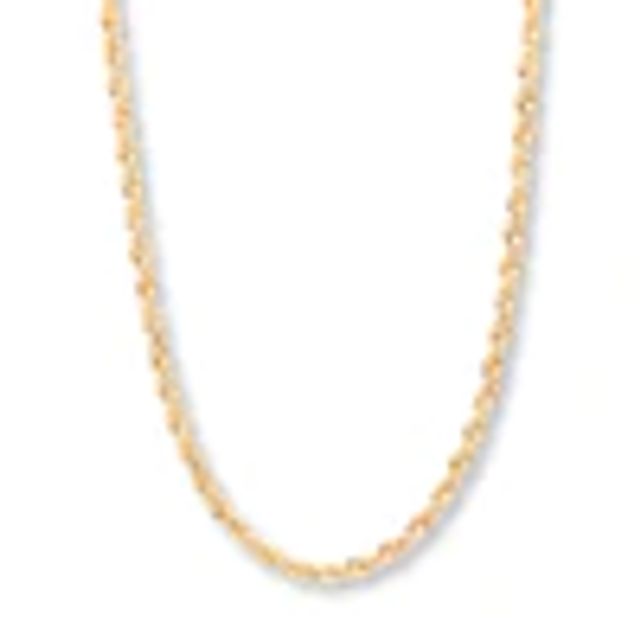 Kay Solid Rope Chain Necklace 10K Yellow Gold 24