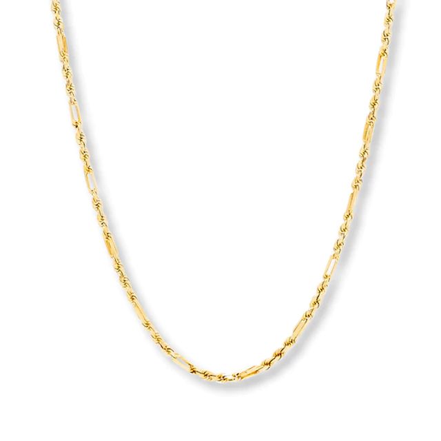 Kay Solid Milano Rope Chain Necklace 10K Yellow Gold 18"