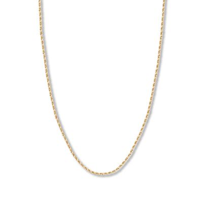 Kay 22" Textured Rope Chain 14K Yellow Gold Appx. 2.15mm