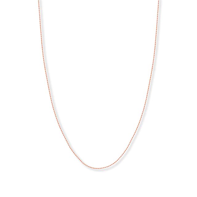 Kay 24" Textured Solid Rope Chain 14K Rose Gold Appx. 1.05mm