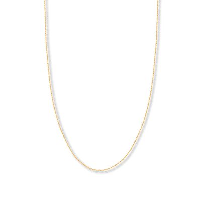 16" Solid Singapore Chain 14K Yellow Gold Appx. 1.7mm