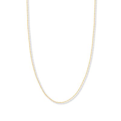 20" Solid Singapore Chain 14K Yellow Gold Appx. 1.7mm