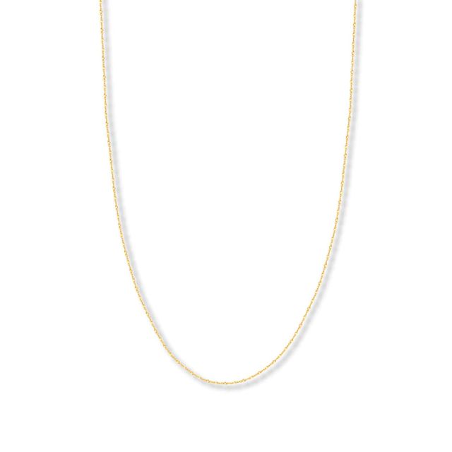 20" Solid Singapore Chain 14K Yellow Gold Appx. 1.15mm