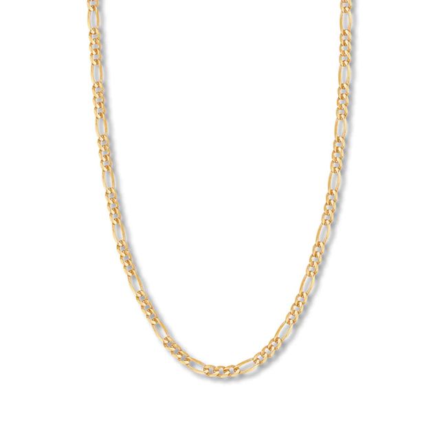 20" Solid Figaro Link Chain 14K Yellow Gold Appx. 5.8mm