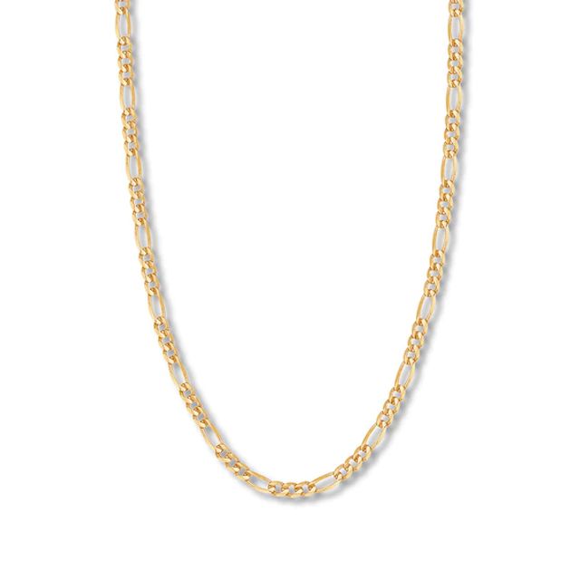 22" Solid Figaro Link Chain 14K Yellow Gold Appx. 5.8mm